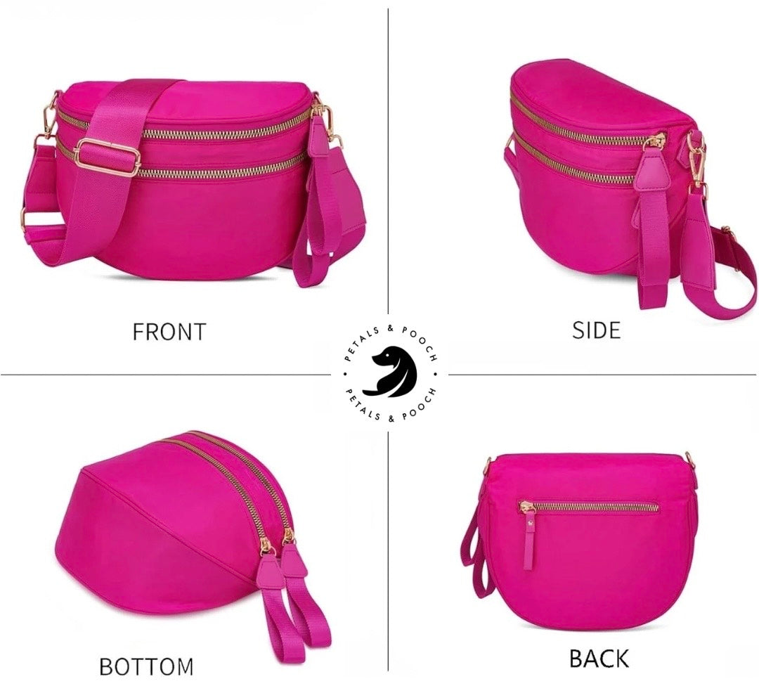 Hot Pink Cross Body Bum Bag
