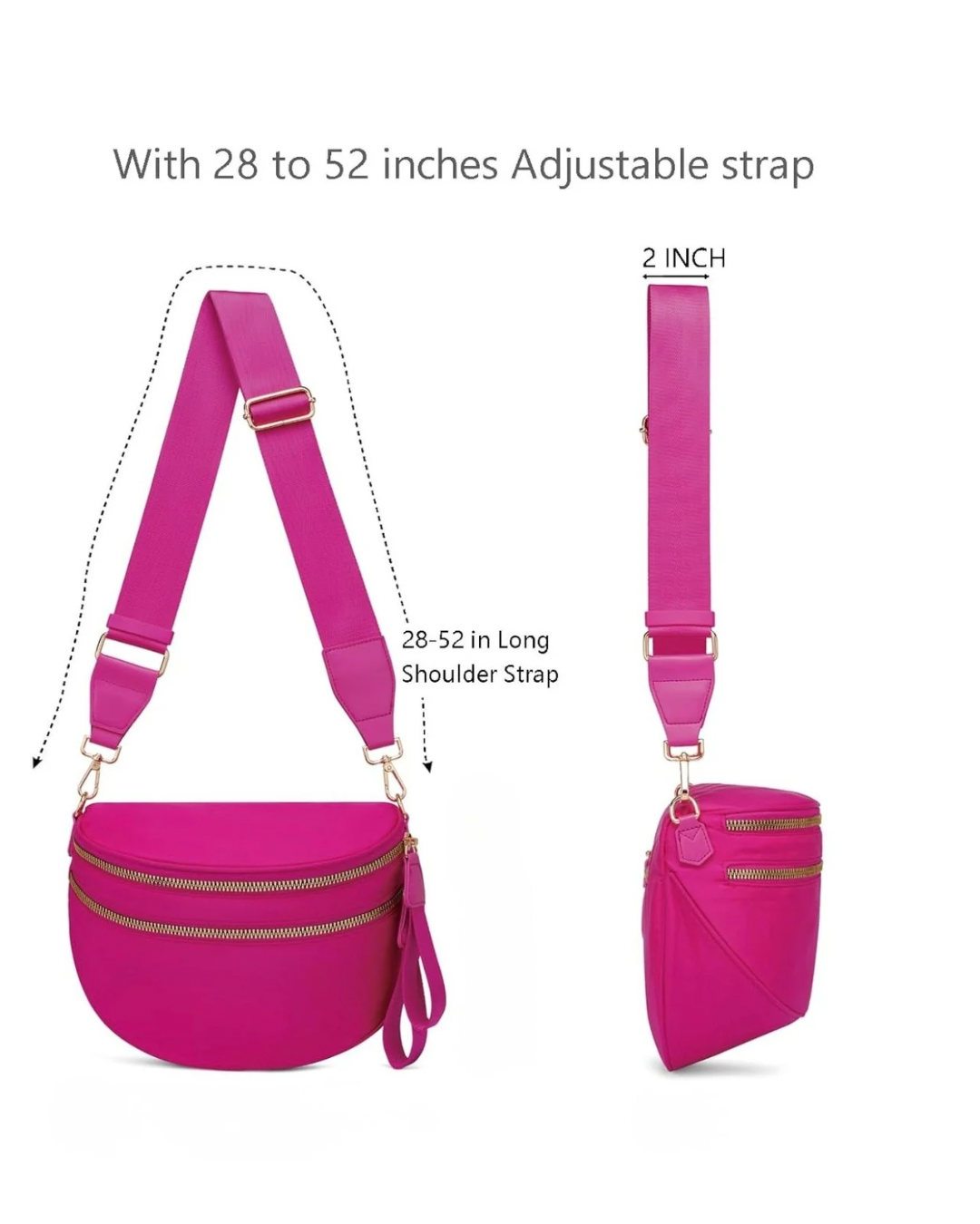 Hot Pink Cross Body Bum Bag