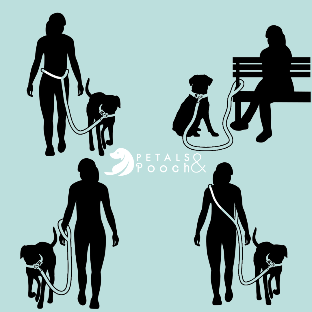 Hands-Free Rope Leash-Lavender