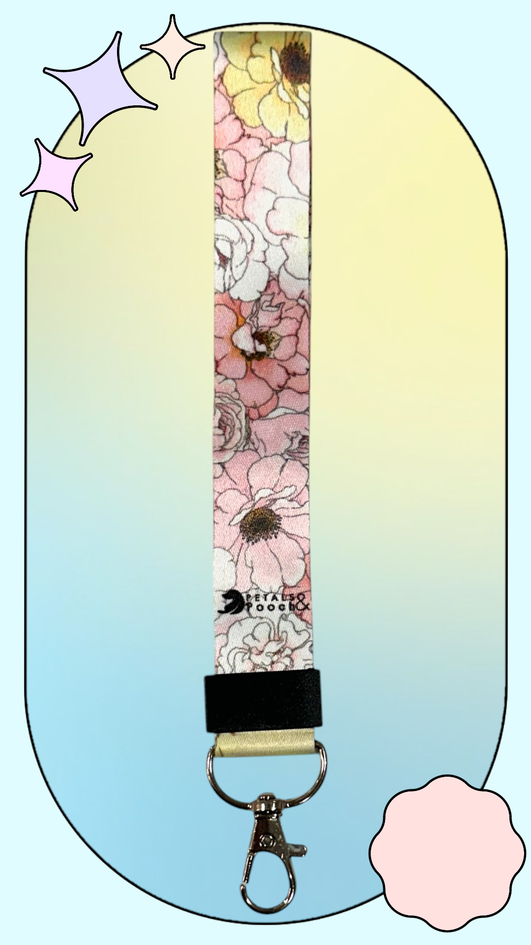 Blooming Lightweight Wrist Keychain Lanyard