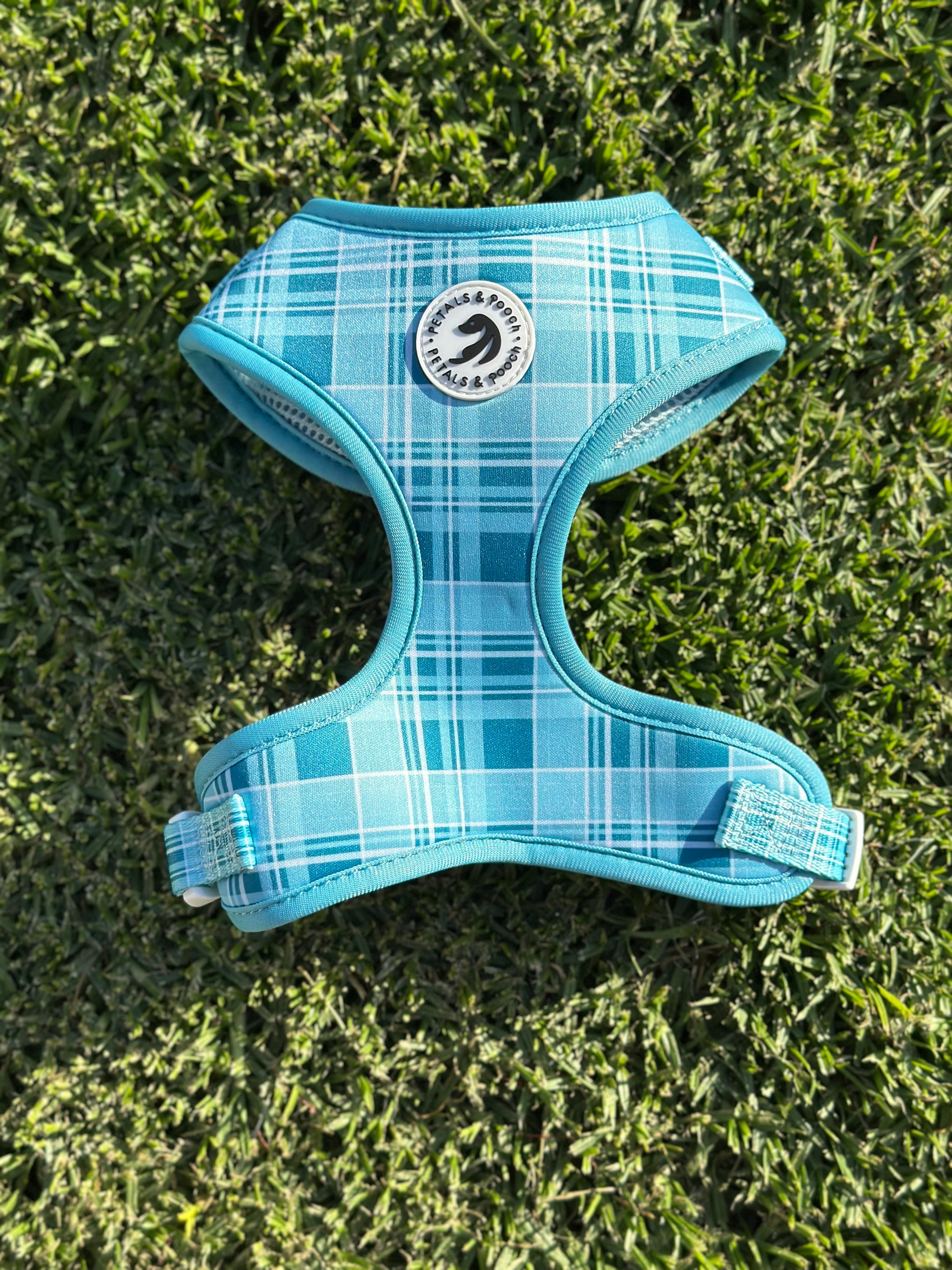 Coastal Plaid Adjustable Harness