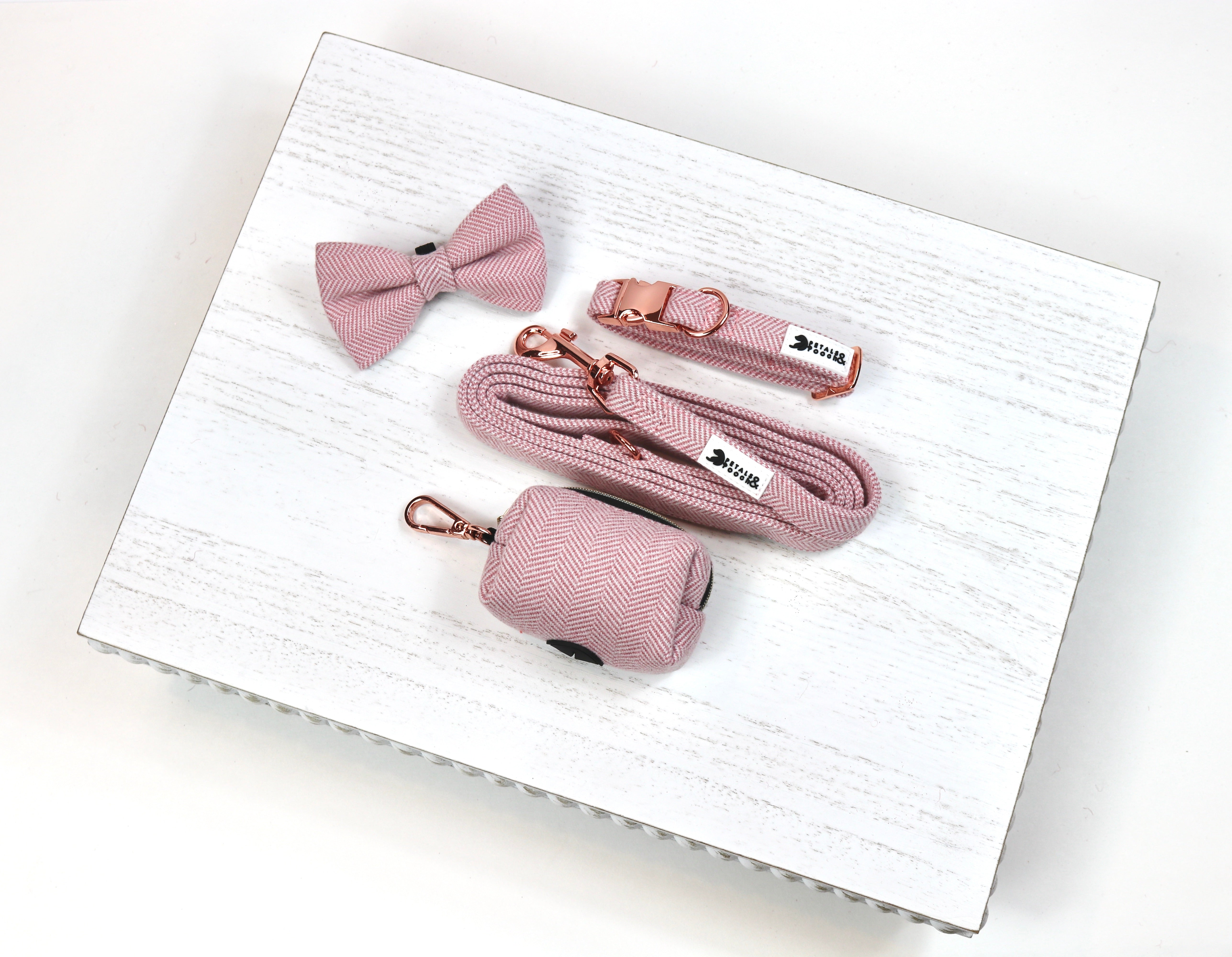 Tweedie in Pink Poop Bag Holder