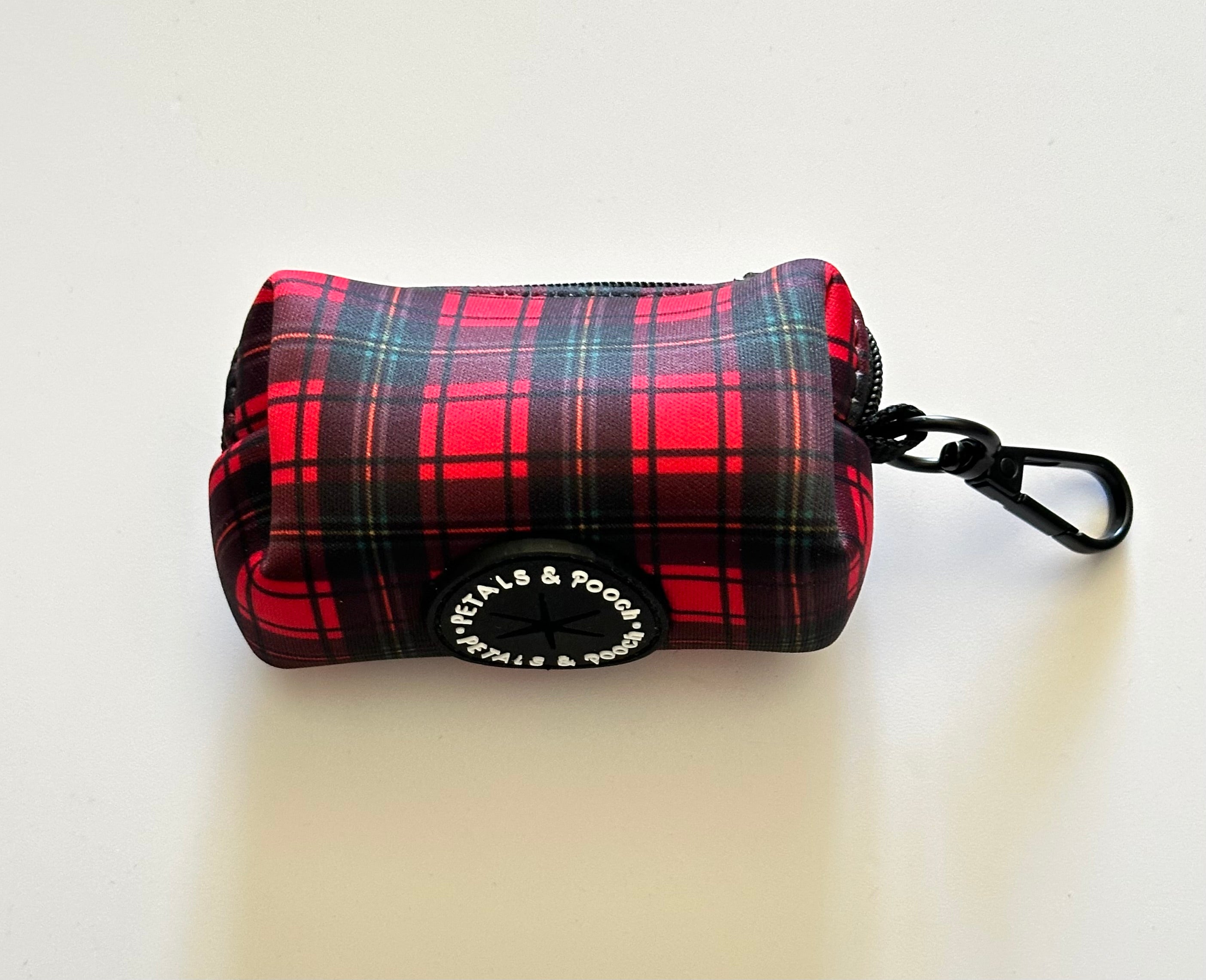 Tartan Poop Bag Holder