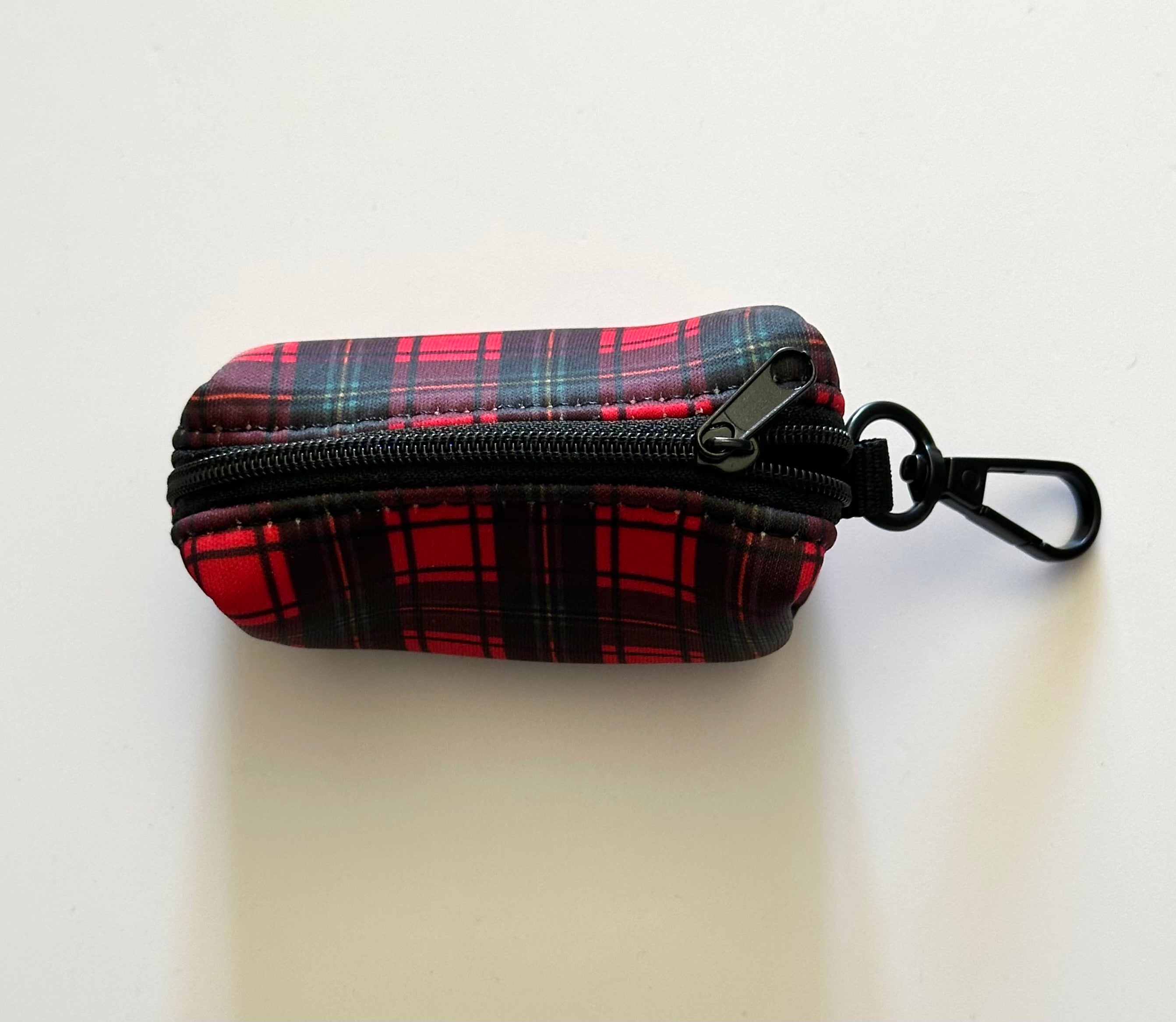 Tartan Poop Bag Holder