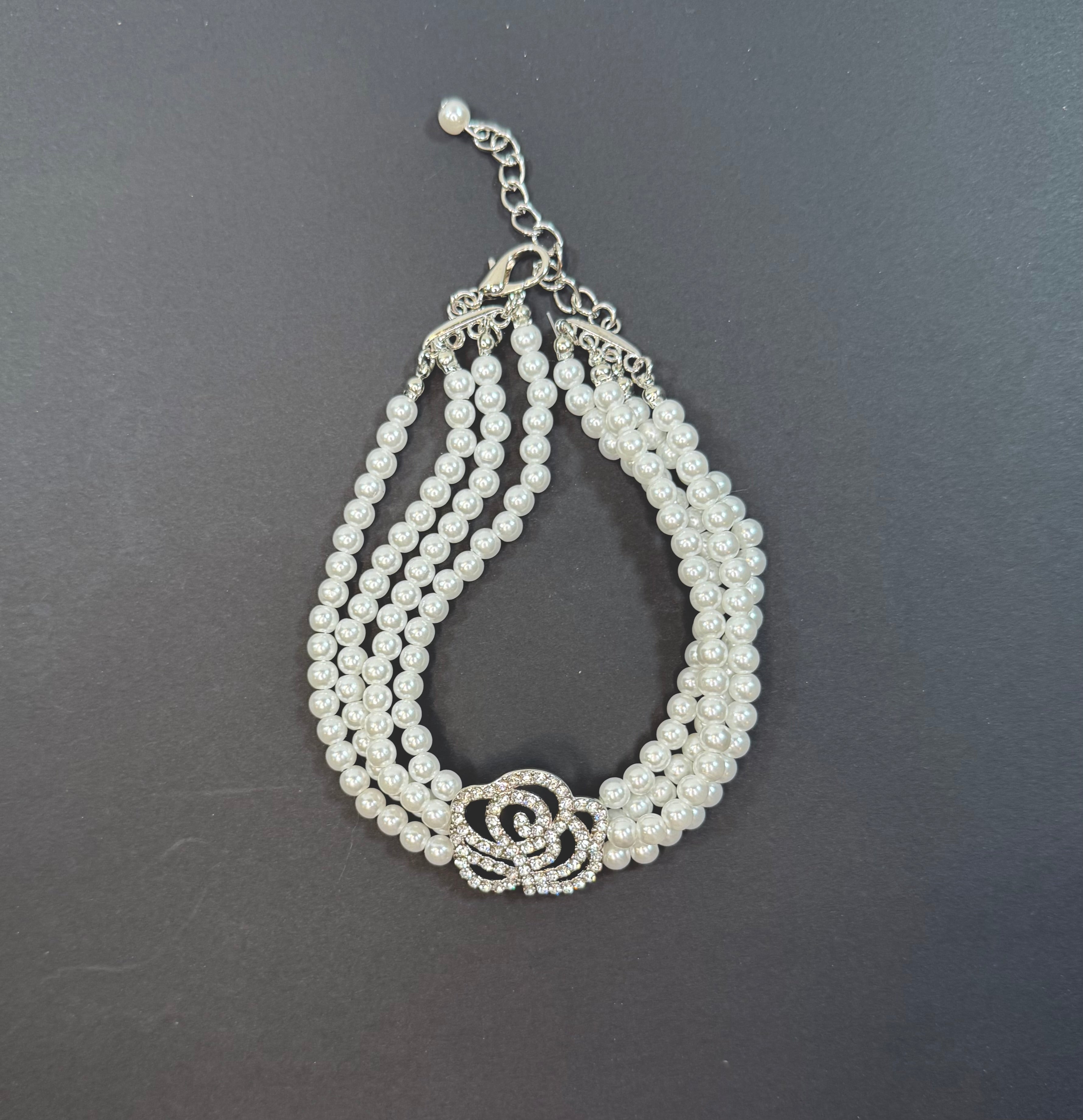 Pearl Rose Necklace