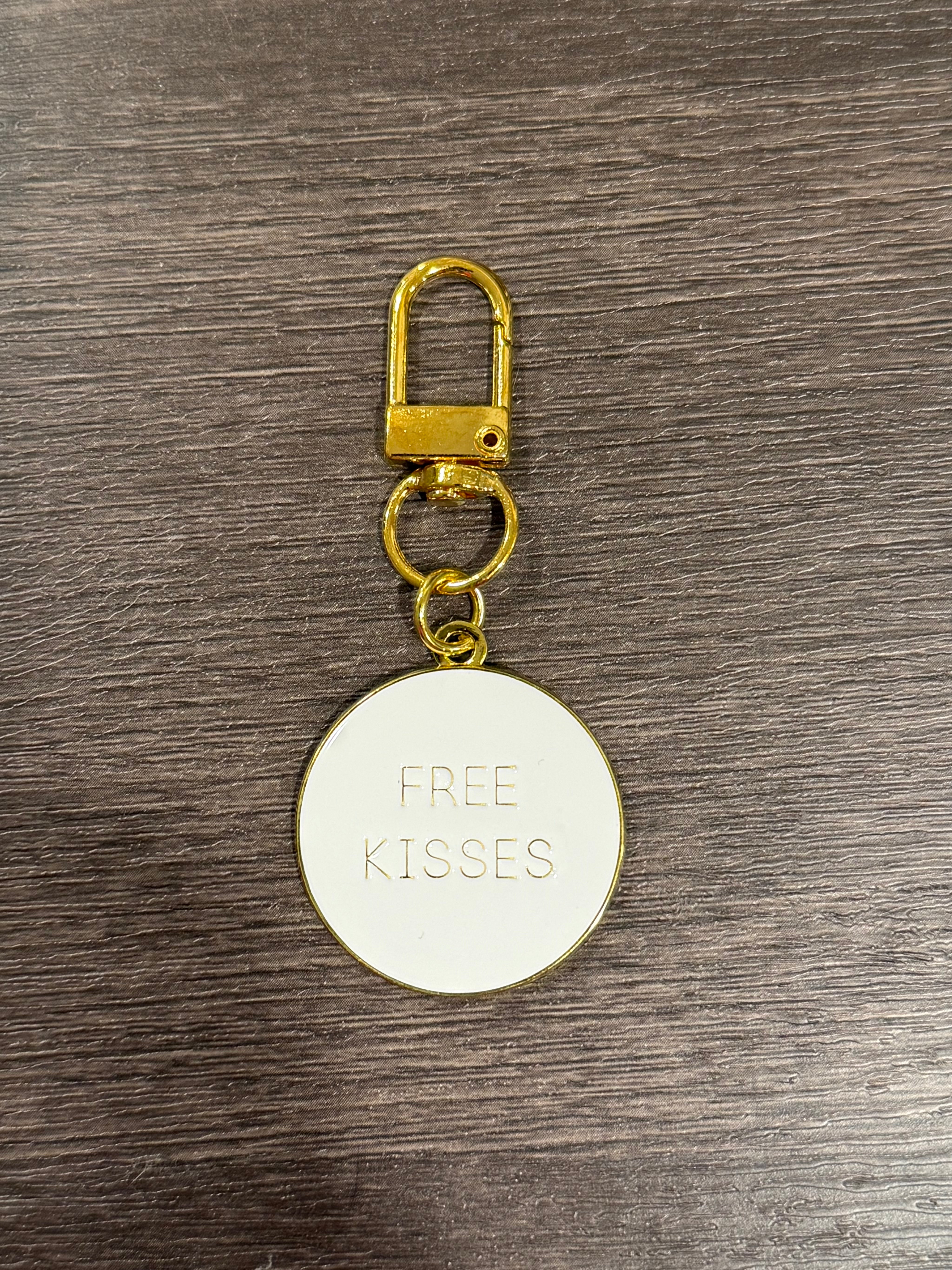 Free Kisses Collar Charm