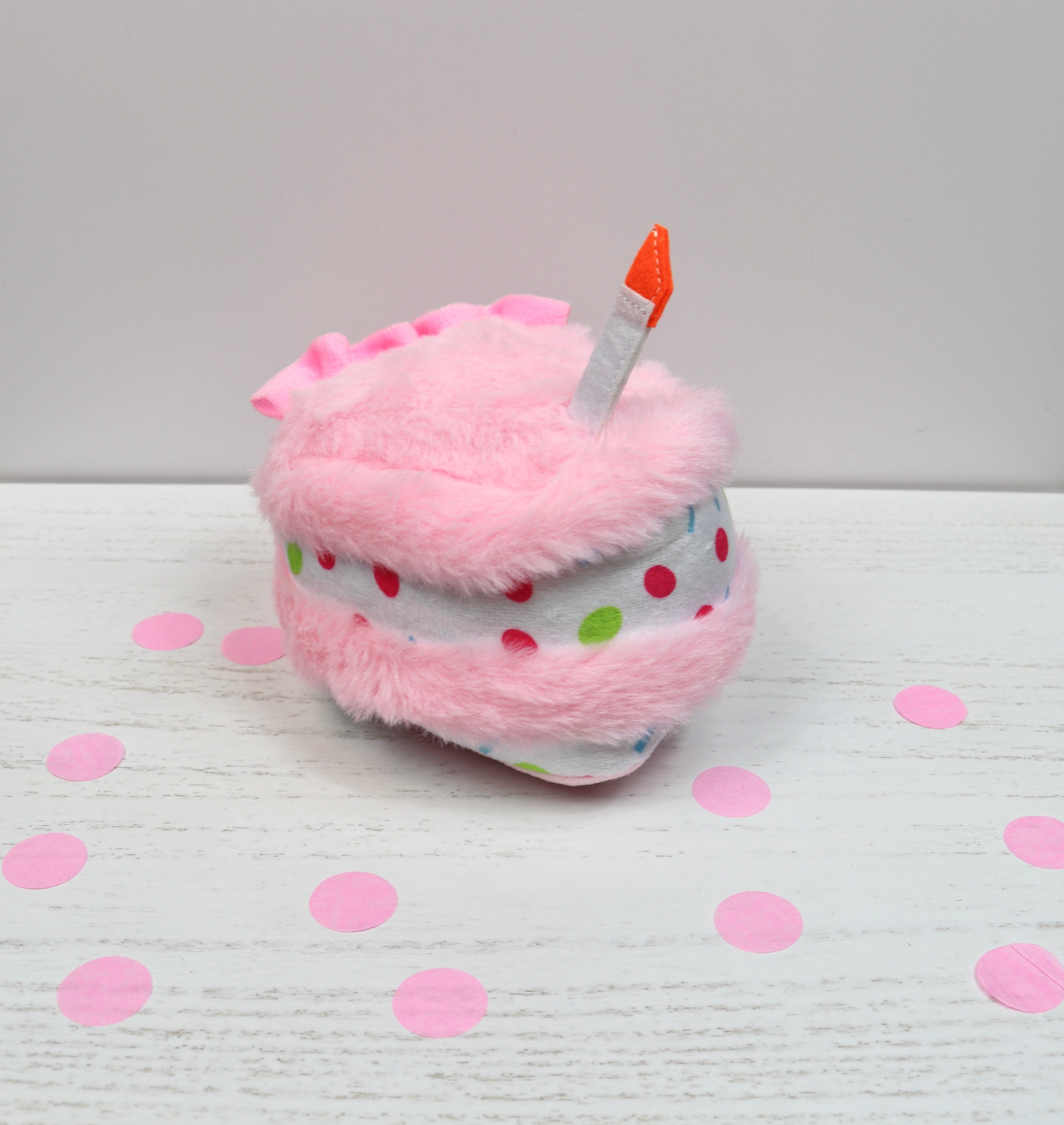 It's My Pawty Birthday Cake Slice Plush Toy