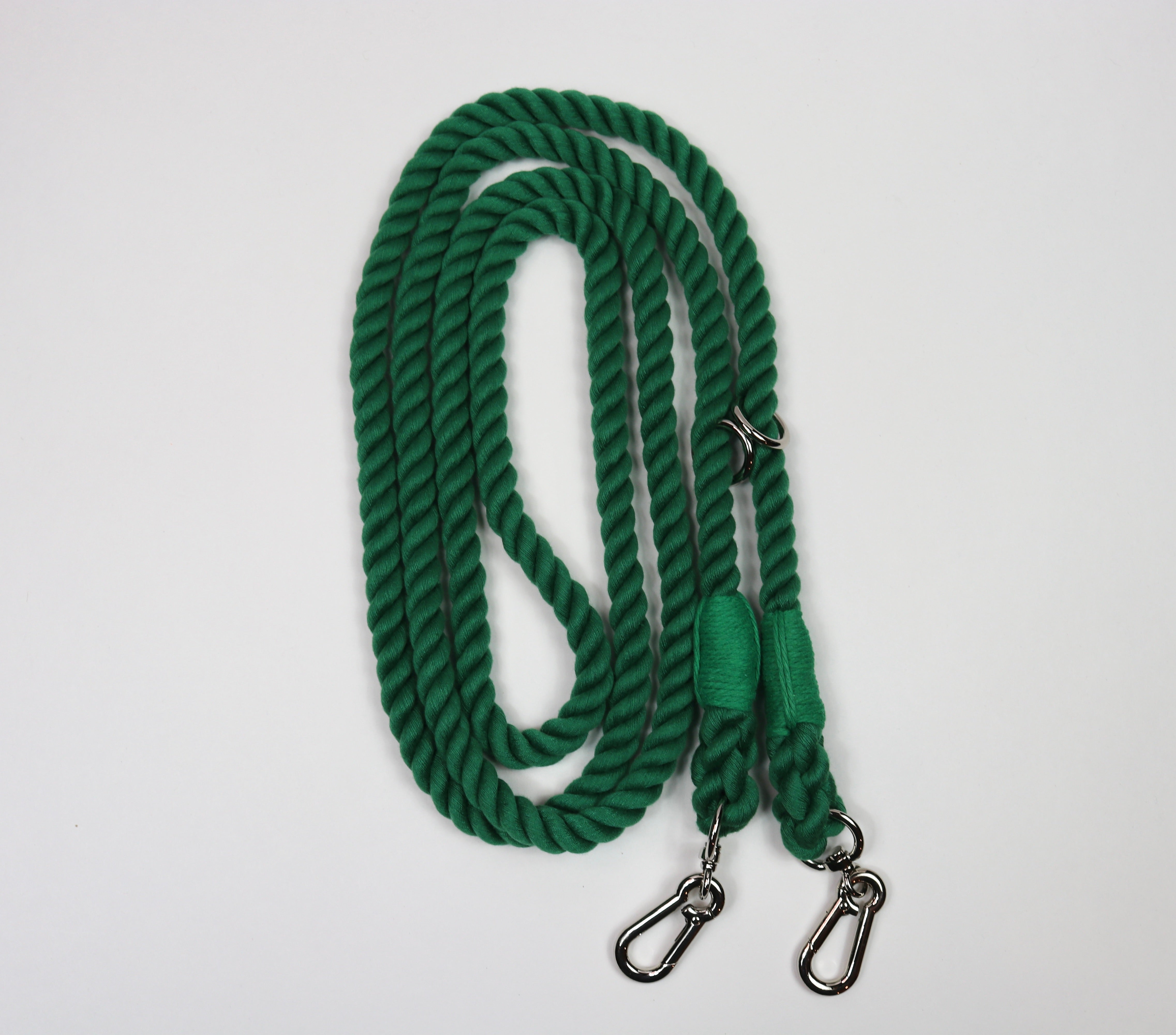 Hands-Free Rope Leash-Forest Green