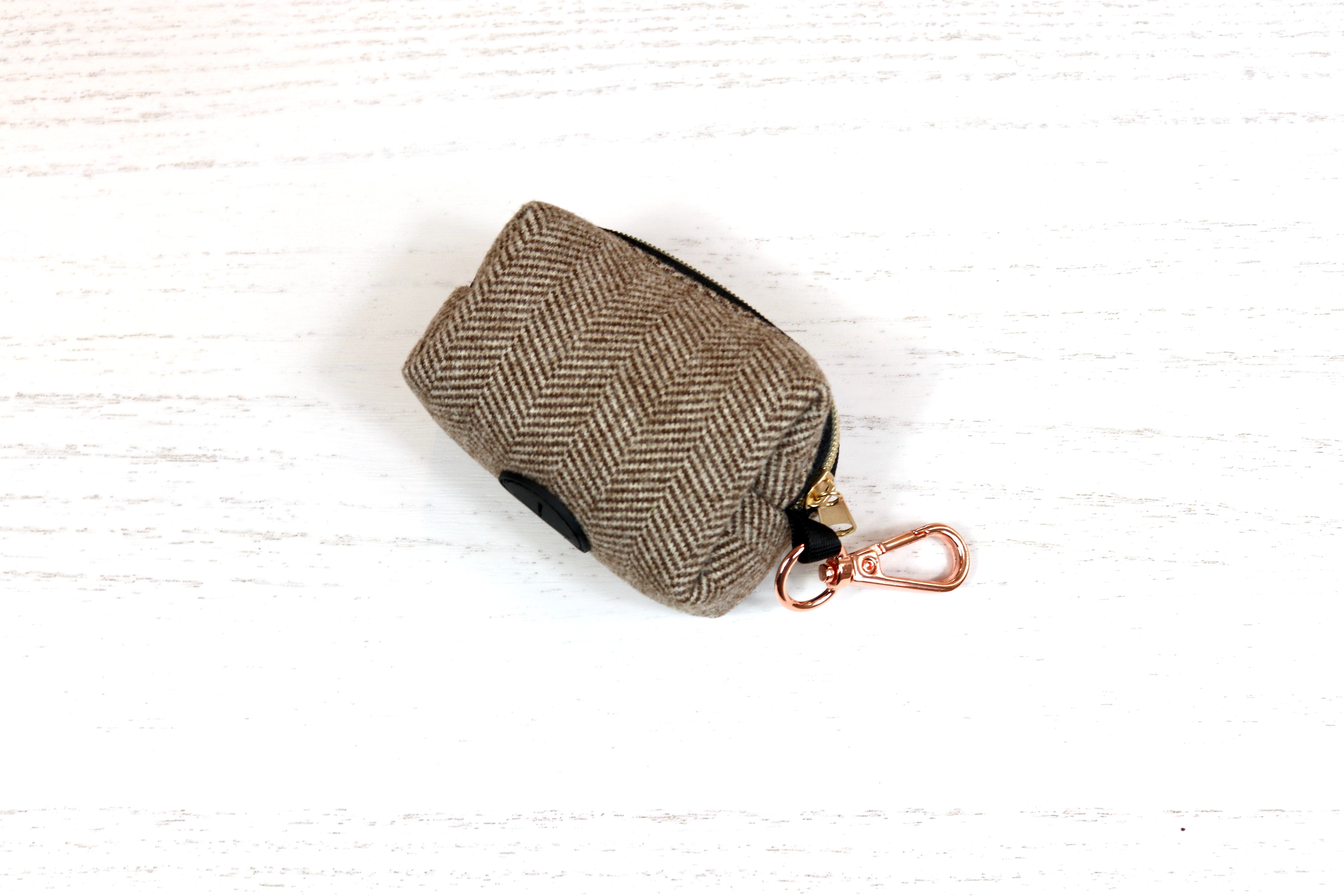 Harris tweed poop bag holder hotsell