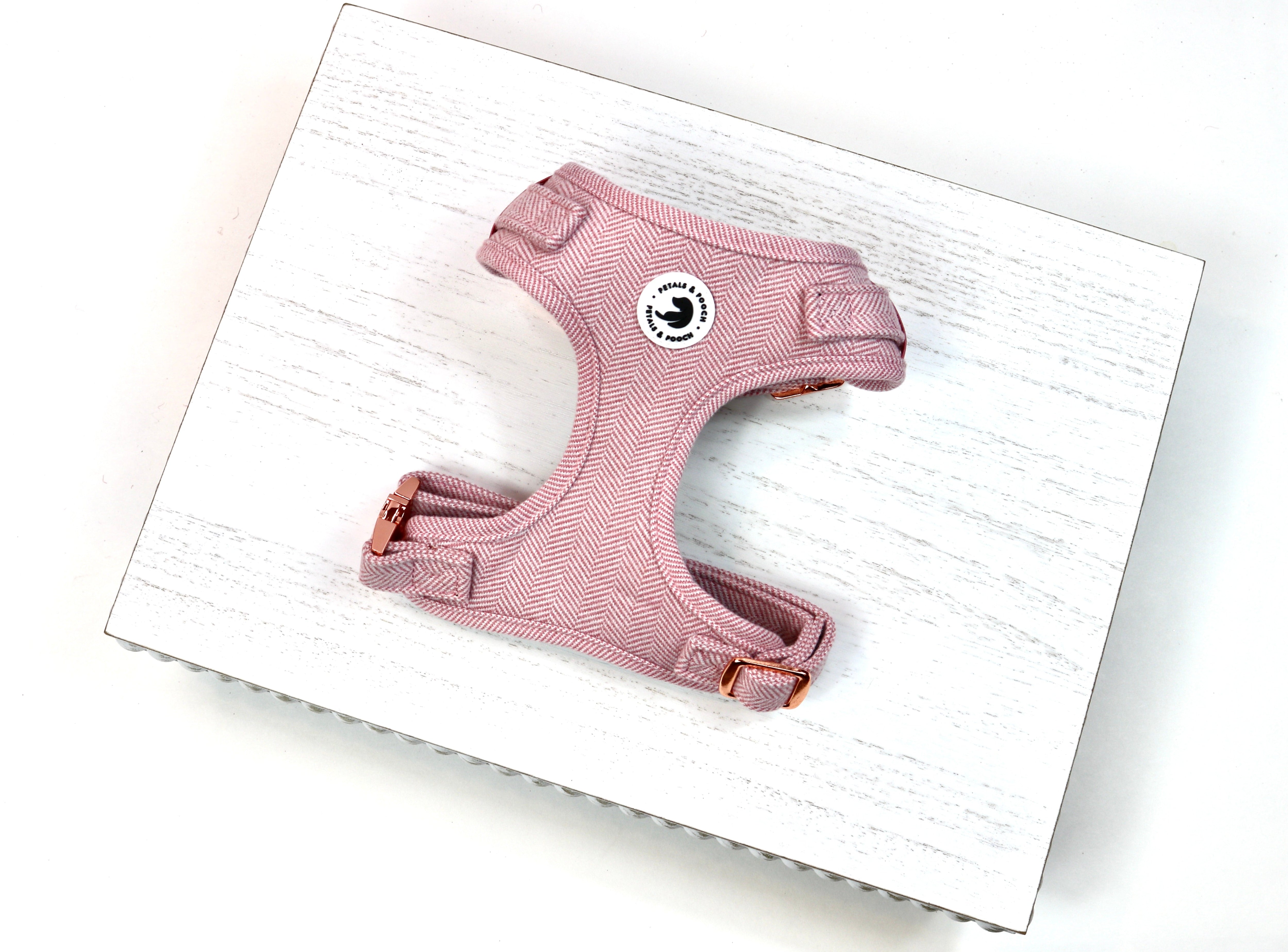Tweedie in Pink Adjustable Harness