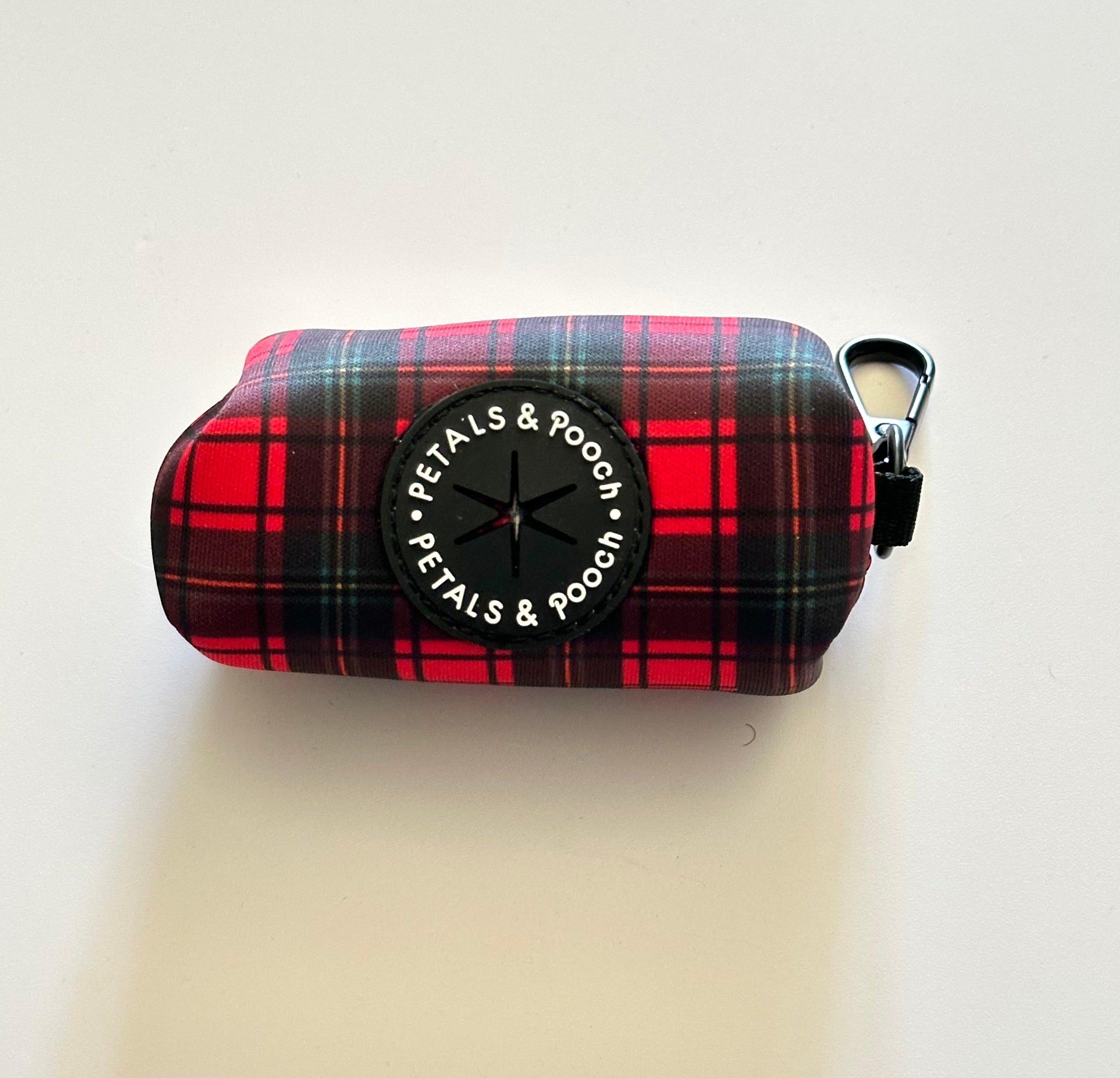 Tartan Poop Bag Holder