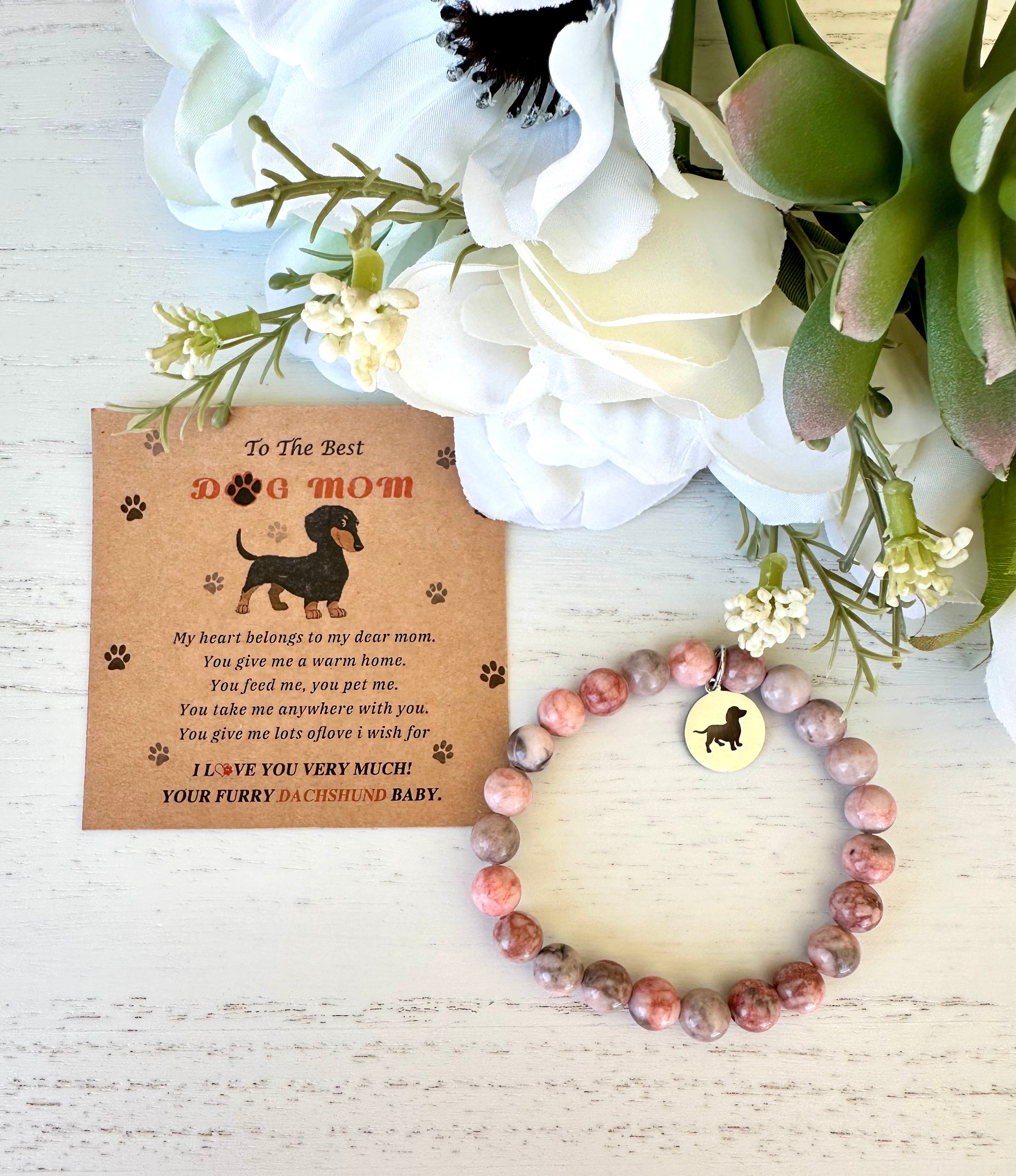 Dachshund Mom Bracelet