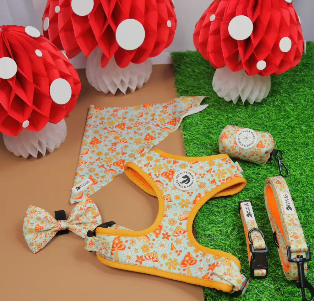 Groovy Fungi Leash Leashes-Fabric