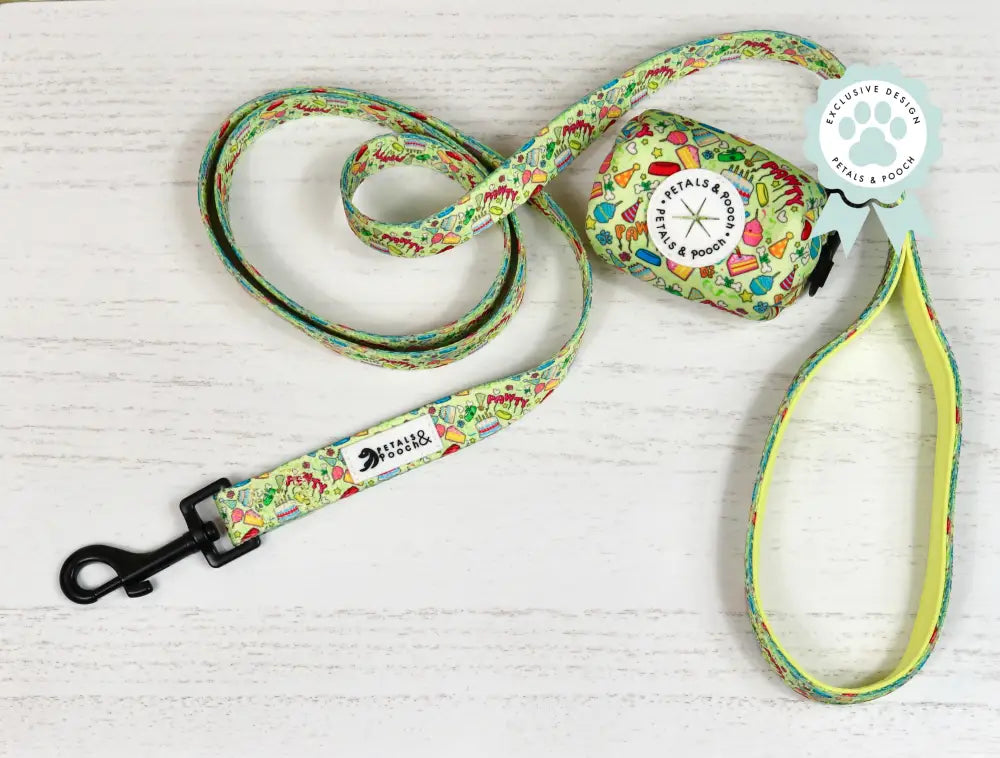 Its My Pawty Leash Leashes-Fabric